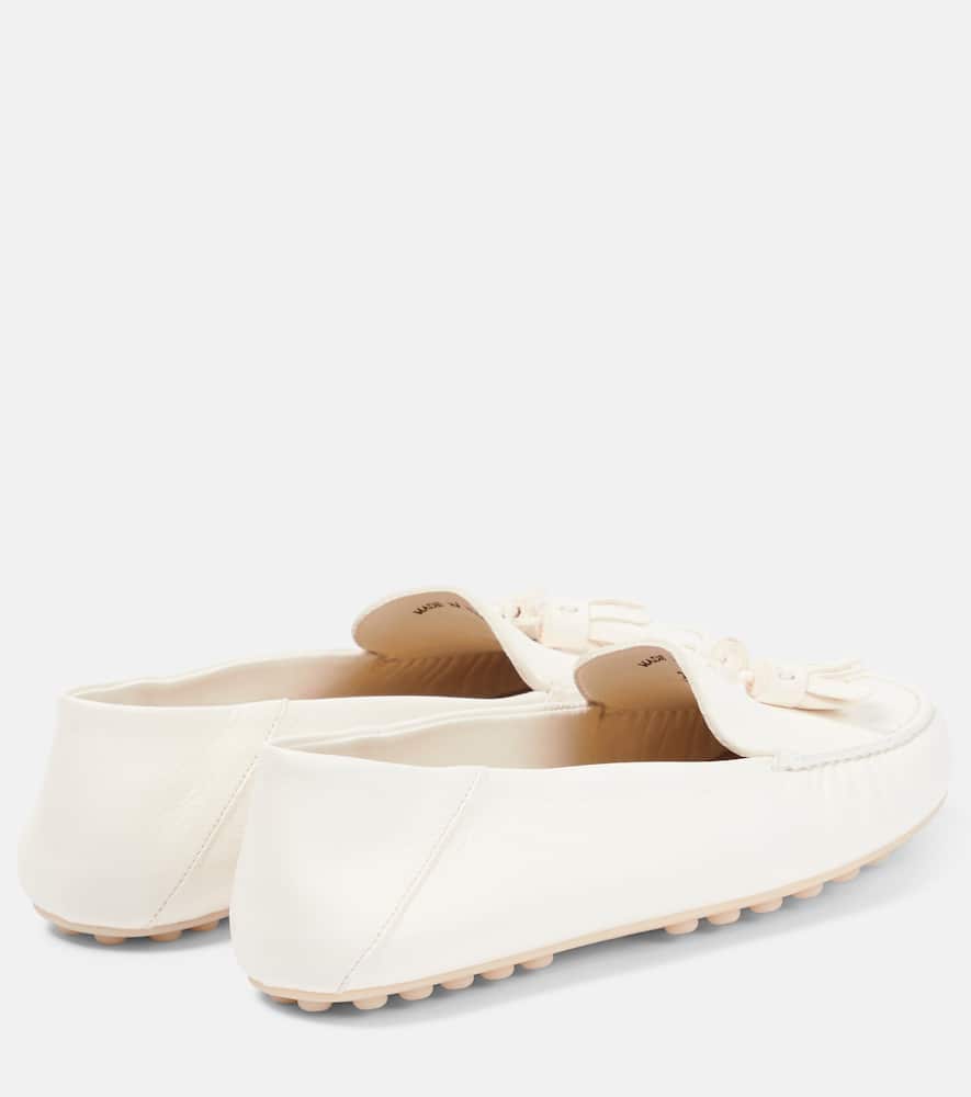 Loro Piana Dot Sole leather moccasins