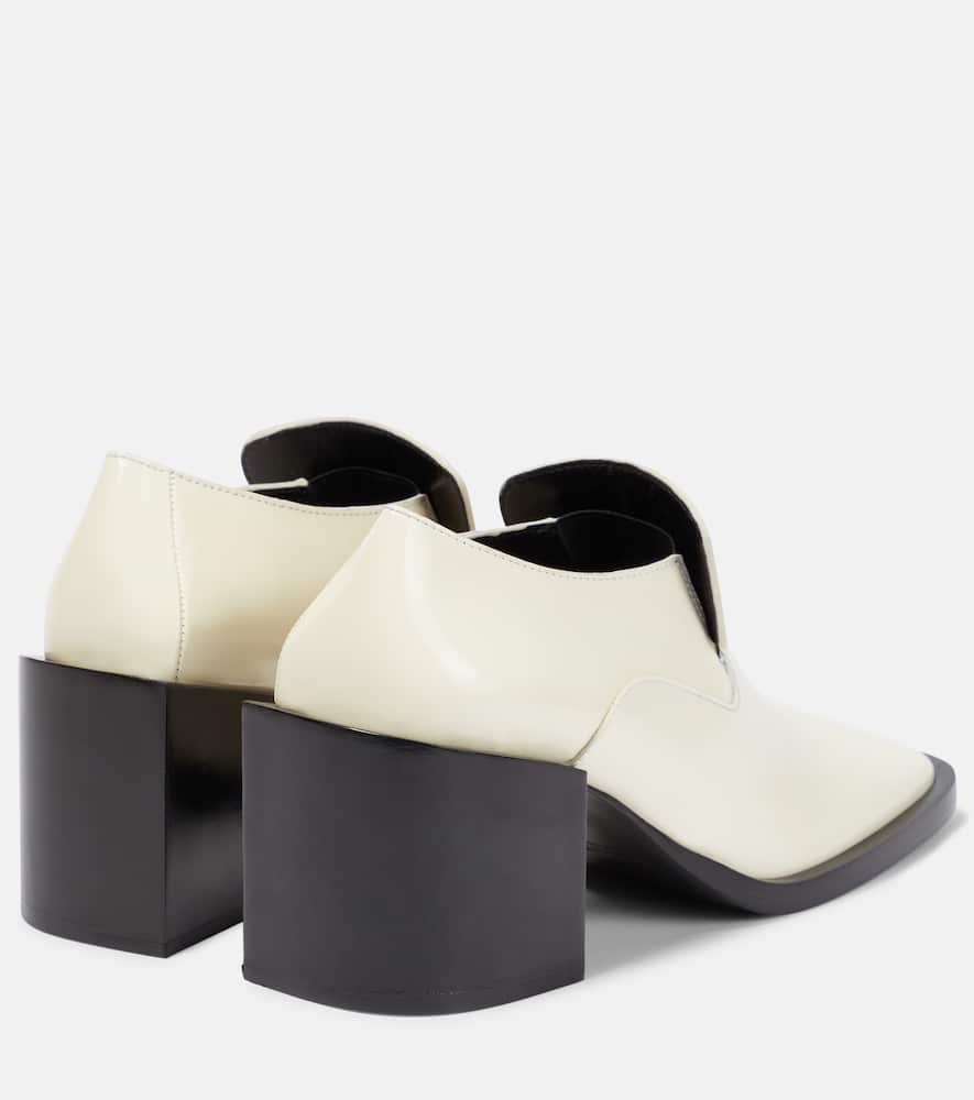 Jil Sander Leather loafer pumps