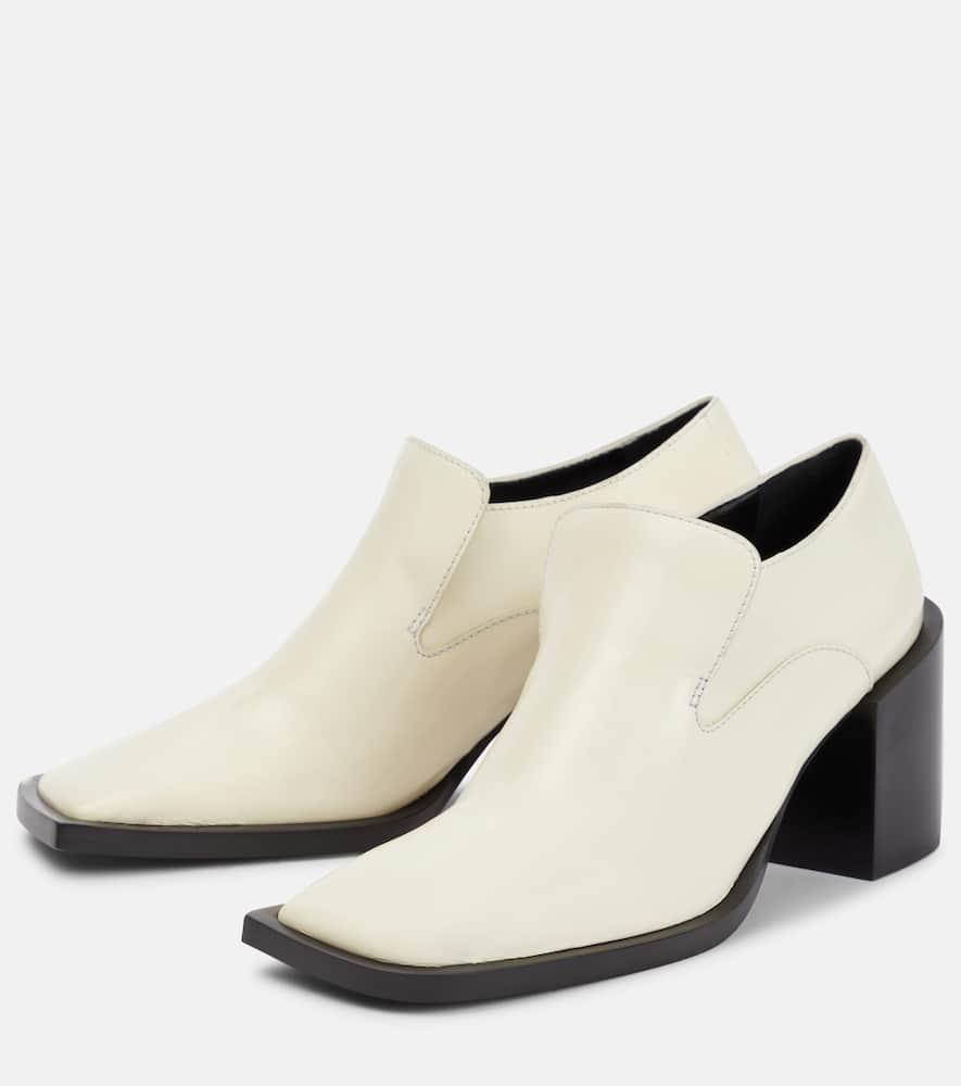 Jil Sander Leather loafer pumps
