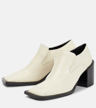 Jil Sander Leather loafer pumps