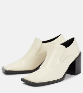 Jil Sander Leather loafer pumps