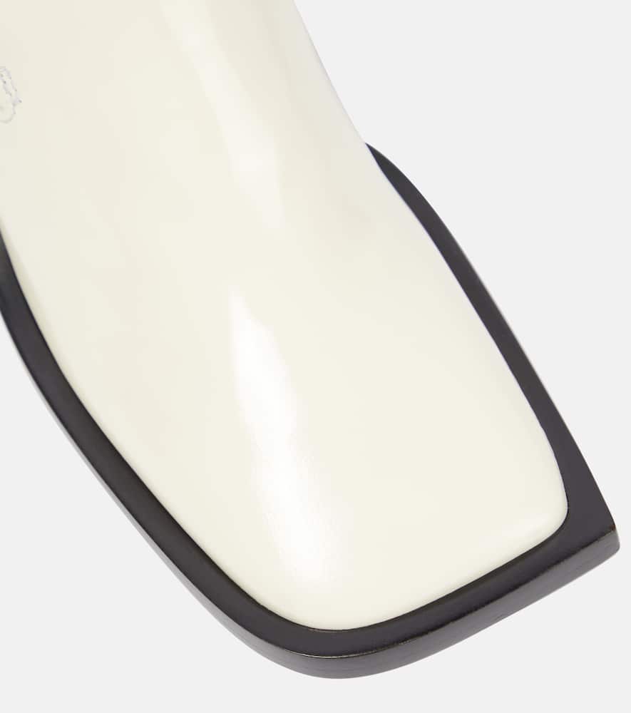 Jil Sander Leather loafer pumps