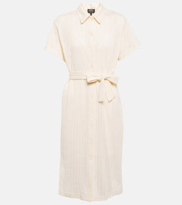 A.P.C. Ribbed-knit cotton midi dress
