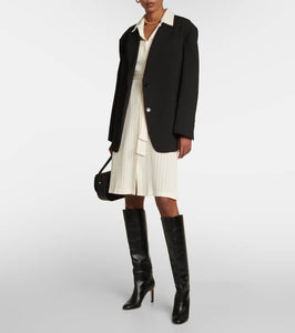A.P.C. Ribbed-knit cotton midi dress