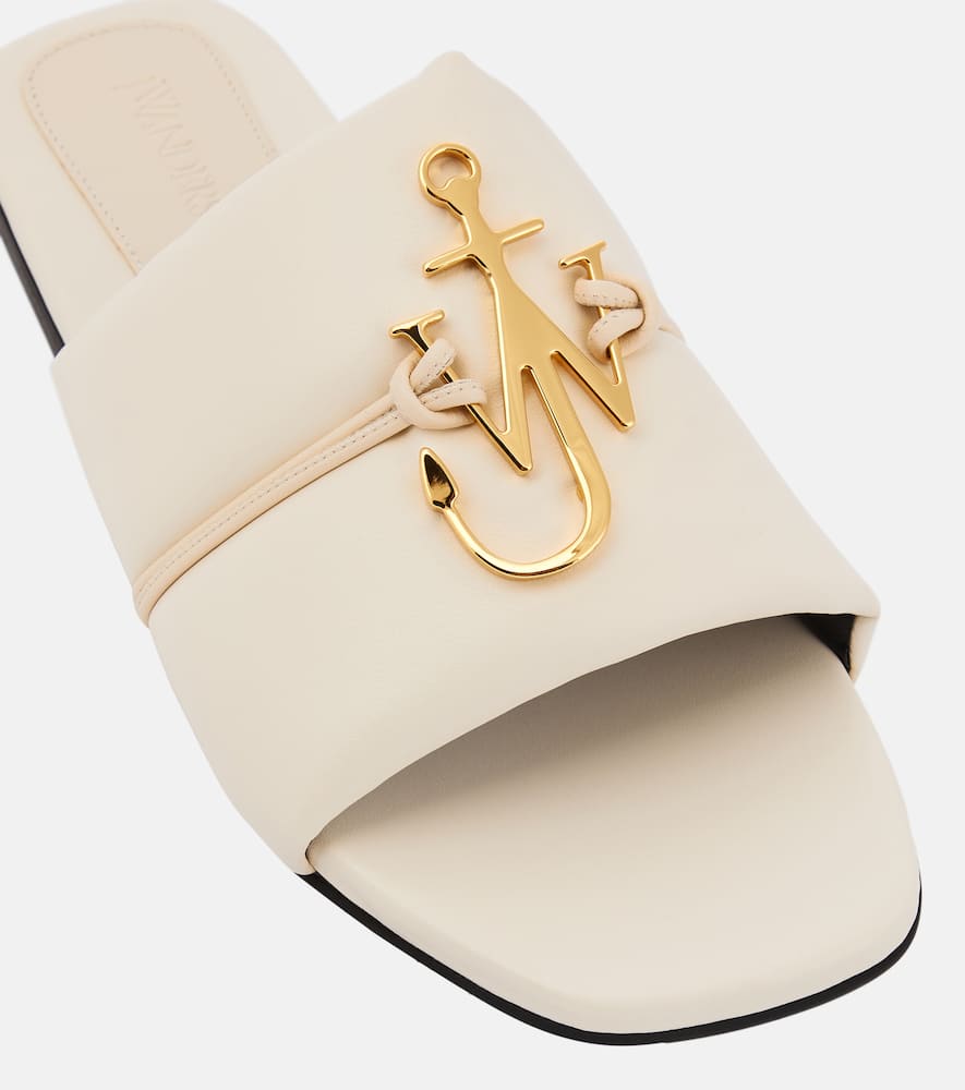 JW Anderson Anchor leather slides