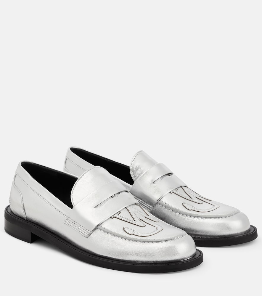 JW Anderson Anchor leather loafers