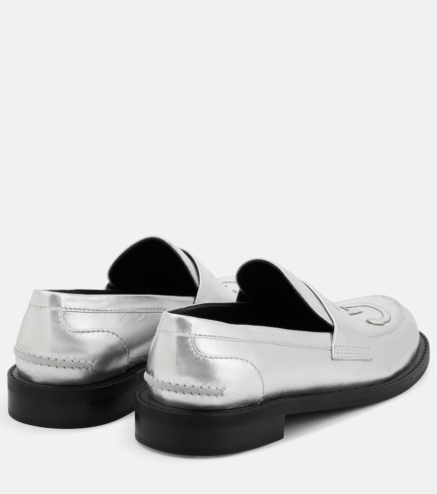 JW Anderson Anchor leather loafers