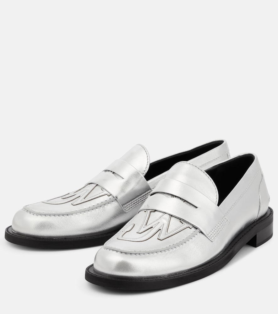 JW Anderson Anchor leather loafers