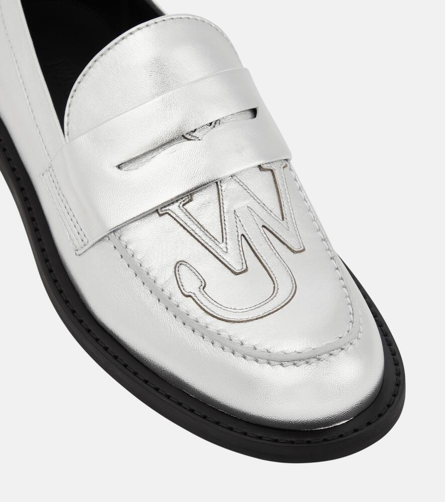 JW Anderson Anchor leather loafers