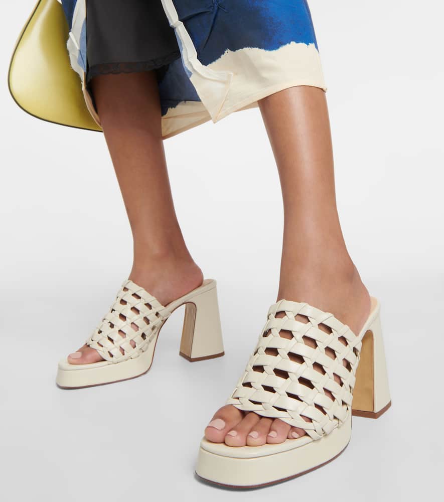 Souliers Martinez Alba woven leather sandals