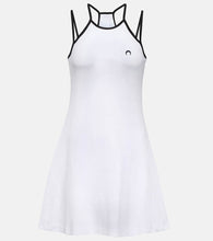 Marine Serre Logo cotton-blend minidress