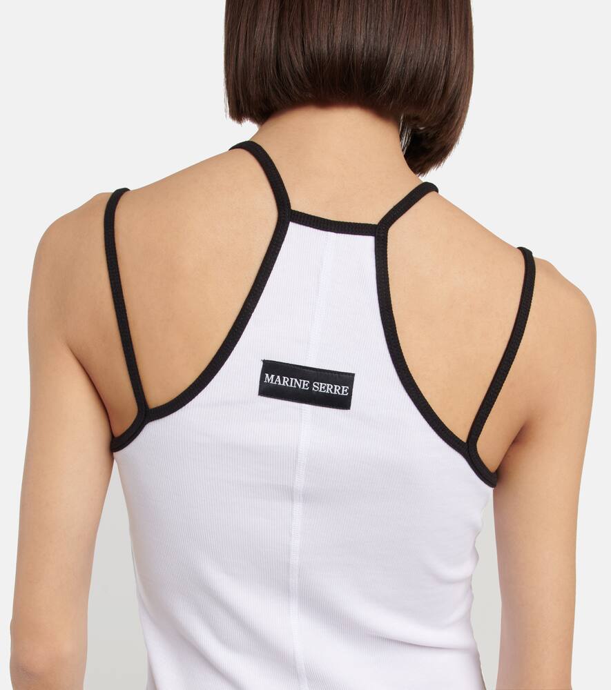 Marine Serre Logo cotton-blend minidress