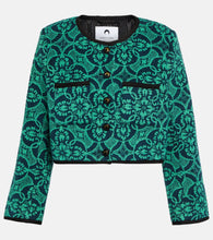 Marine Serre Jacquard cropped cotton jacket - Marine Serre 提花短款棉质夹克