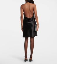 Saint Laurent Cowl-neck silk slip dress