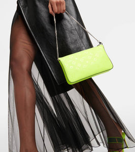 Christian Louboutin Loubila leather clutch