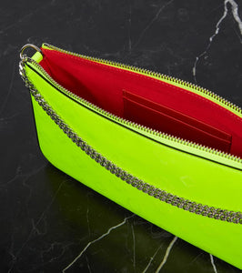 Christian Louboutin Loubila leather clutch