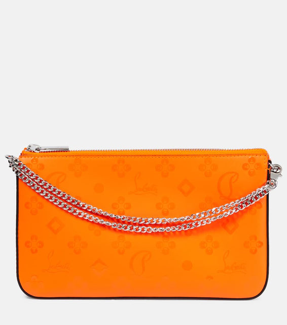 Christian Louboutin Loubila printed leather clutch. Shop Christian Louboutin Clutches for women now.