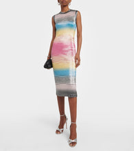 Missoni Striped silk-blend midi dress