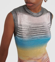 Missoni Striped silk-blend midi dress
