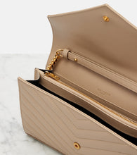 Saint Laurent Cassandre matelass√É¬© leather wallet on chain
