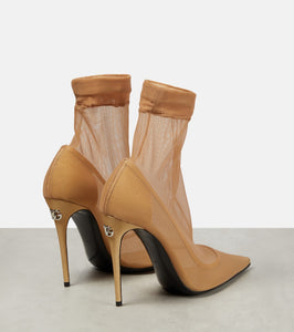 Dolce&Gabbana x Kim stretch tulle sock ankle boots