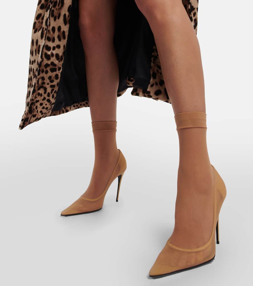 Dolce&Gabbana x Kim stretch tulle sock ankle boots