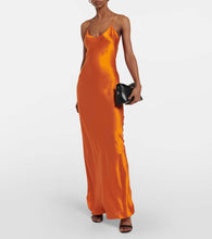 Nili Lotan Cami silk satin slip dress