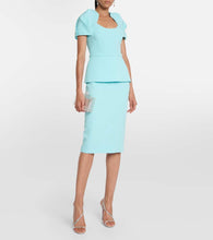 Safiyaa Briante crêpe midi dress