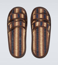 Bode Duotone leather-trimmed slides