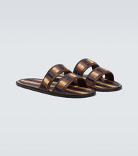 Bode Duotone leather-trimmed slides