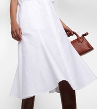 Chloe Ruffle-trimed cotton midi dress