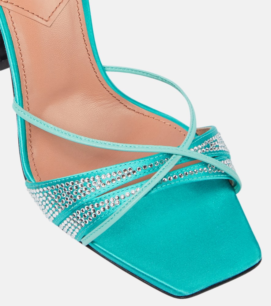 D'Accori Lust embellished satin mules