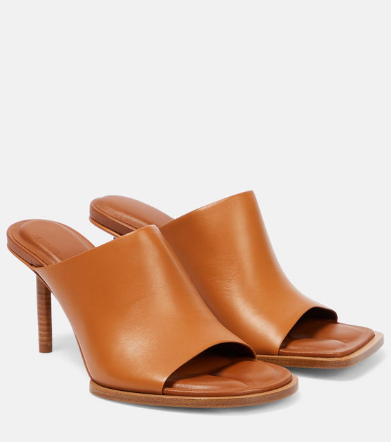 Jacquemus Les Mules Carr√É¬©s Ronds leather mules
