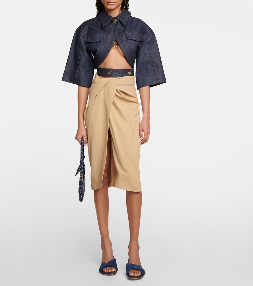 Jacquemus Les Mules Bagnu denim mules
