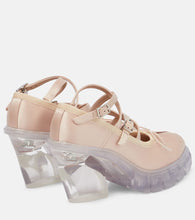 Simone Rocha Crisscross satin ballerina pumps