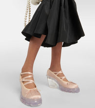 Simone Rocha Crisscross satin ballerina pumps