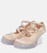 Simone Rocha Crisscross satin ballerina pumps
