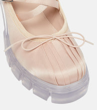 Simone Rocha Crisscross satin ballerina pumps
