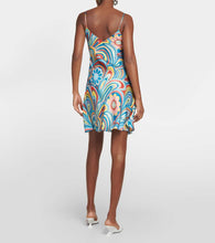 Rodarte Printed satin slip dress