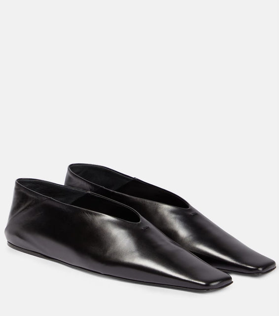 Jil Sander Leather ballet flats