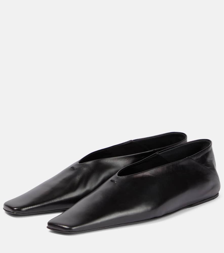Jil Sander Leather ballet flats