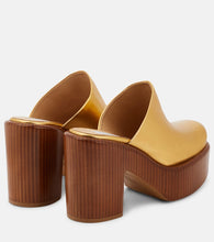 Gabriela Hearst Metallic leather platform pumps