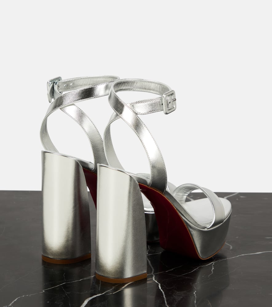 Christian Louboutin Movida Sabina metallic leather platform sandals