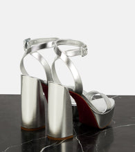 Christian Louboutin Movida Sabina metallic leather platform sandals