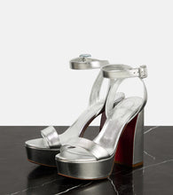 Christian Louboutin Movida Sabina metallic leather platform sandals