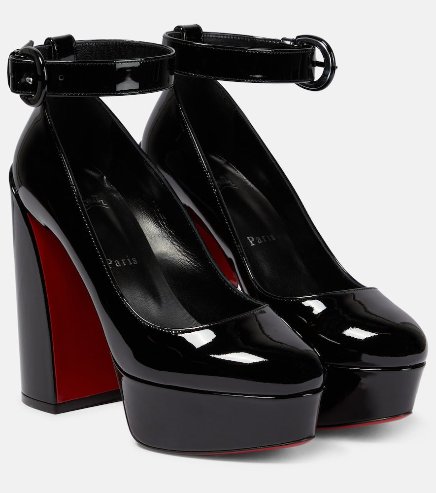 Christian Louboutin Movida Strap patent leather platform pumps - Christian Louboutin Movida Strap 漆皮厚底高跟鞋