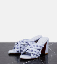 Christian Louboutin Spika Club embellished leather mules