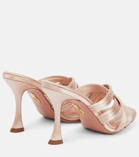 Aquazzura Oahu 95 satin mules