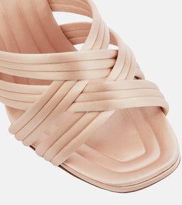 Aquazzura Oahu 95 satin mules