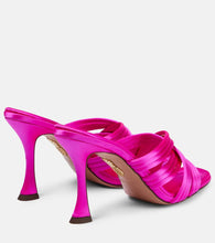 Aquazzura Oahu 95 satin mules